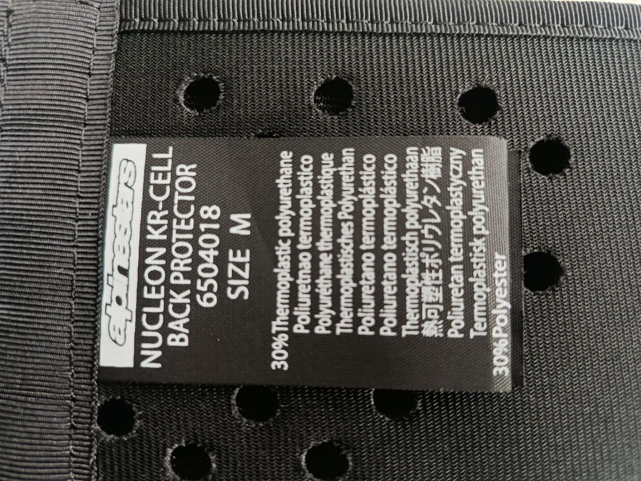 Dorsale alpinestar KR cell nucléon