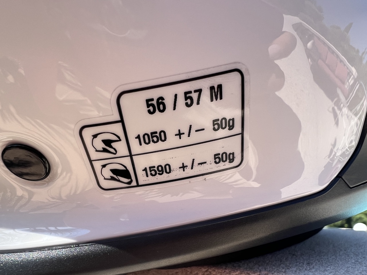 Casque de moto  blanc BMW Motorrad avec micro