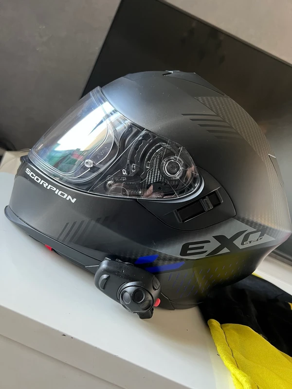 Casque moto Scorpion EXO-520 Air + Intercom Sena i