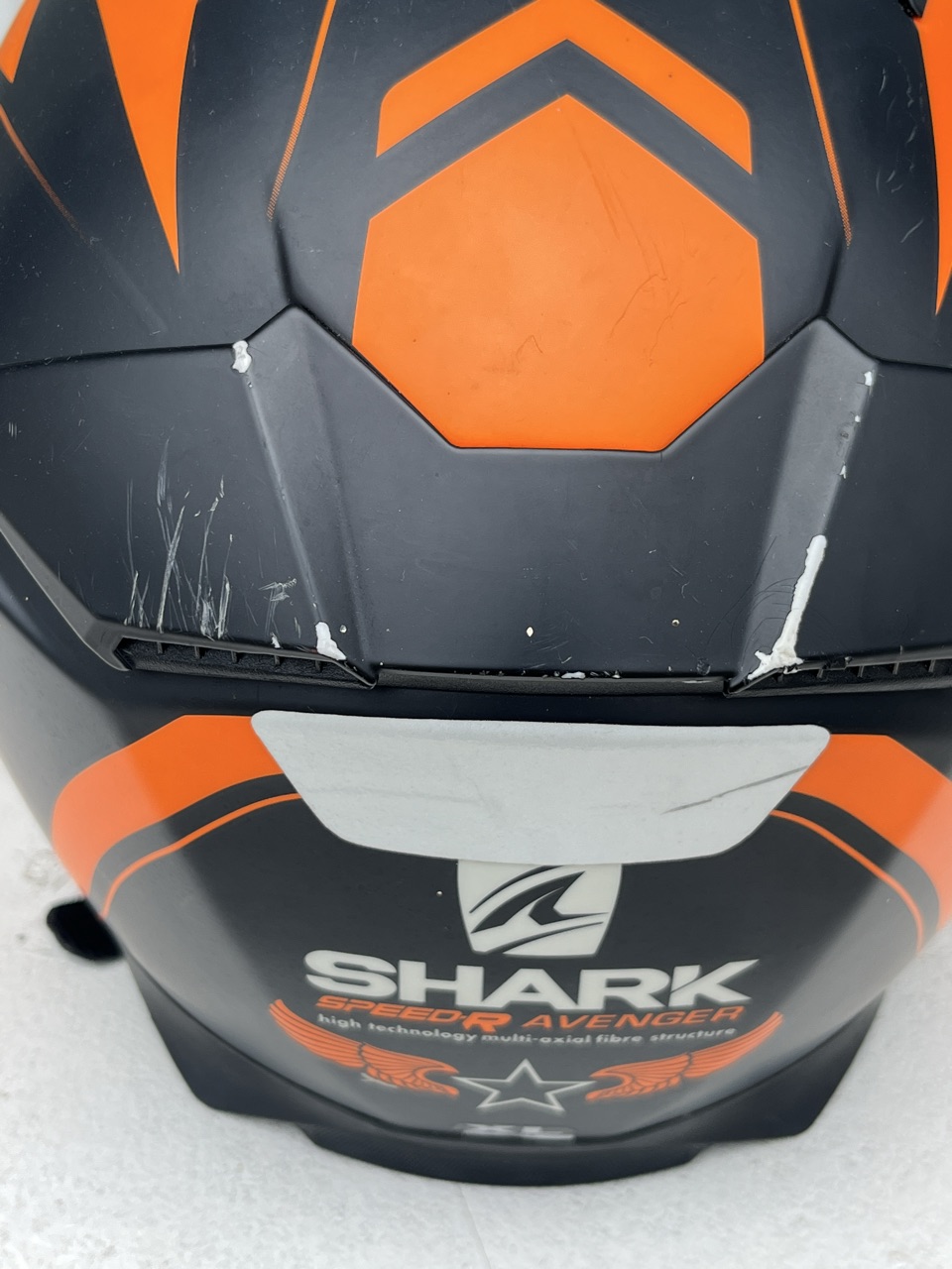 Casque moto Shark Speed-R Avenger orange et noir X