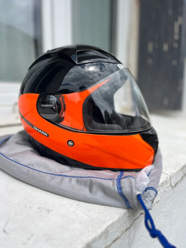 Casque moto Shark Vision-R série 2 INKO orange et 