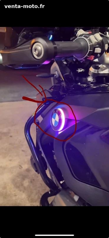 Neuf Logo led application rgb BMW 70 mm anneau Led