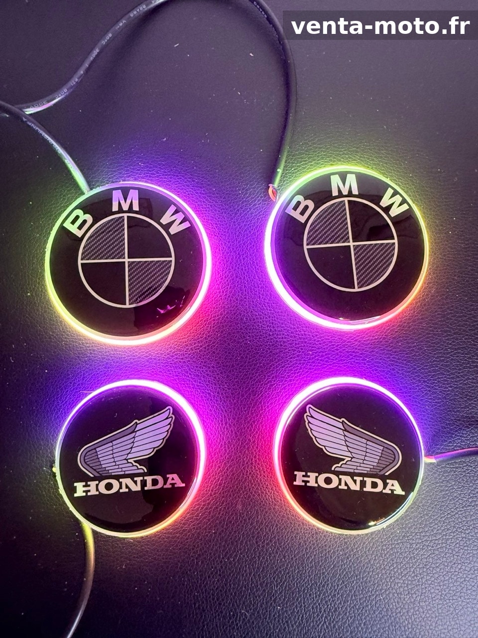 Neuf Logo led application rgb BMW 70 mm anneau Led