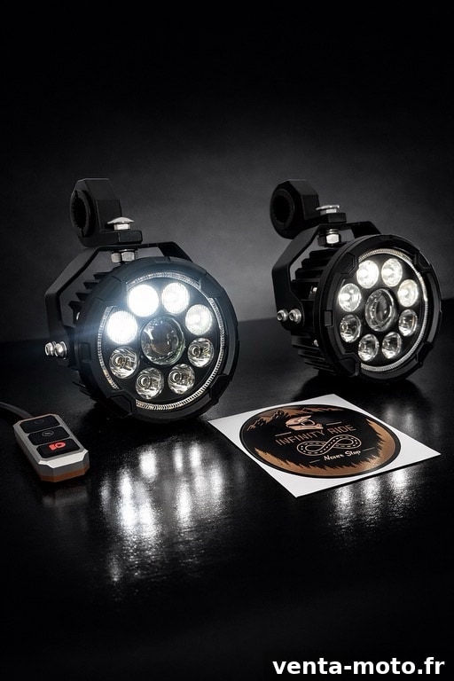 Feux Additionnels Moto Puissants LED Style Denali