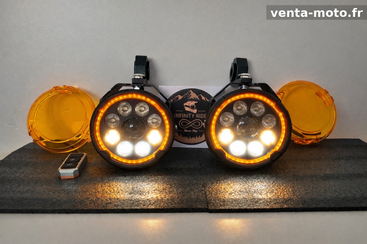 Feux Additionnels Moto Puissants LED Style Denali