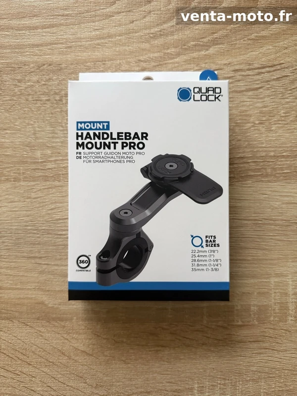 Quad Lock Handlebar Mount PRO - Support de télépho