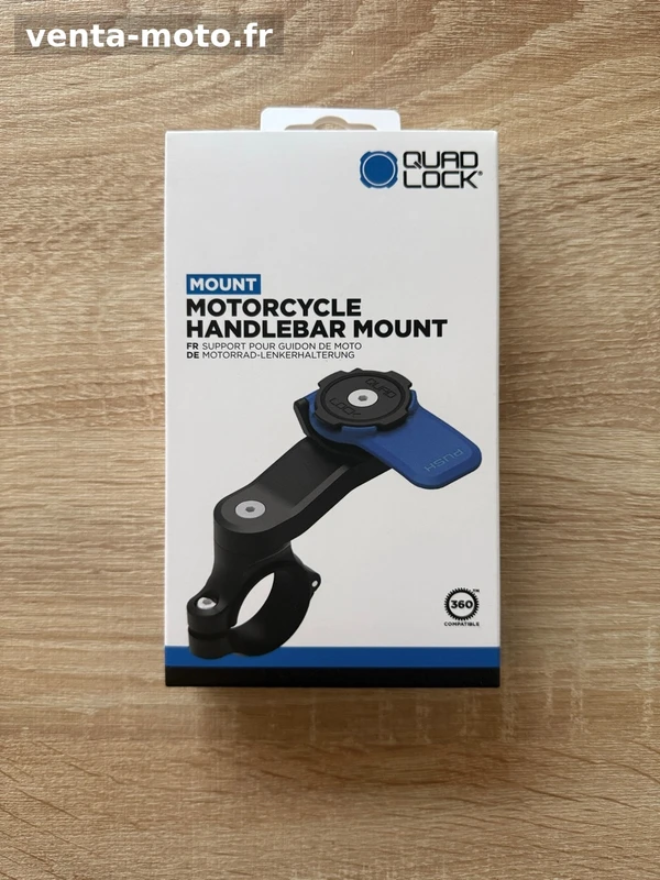 Quad Lock Motorcycle Handlebar Mount - Support de