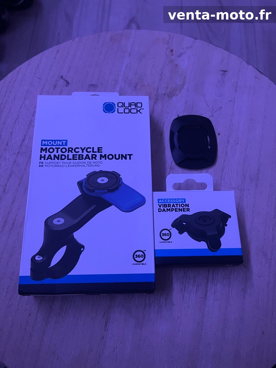 Quadlock support moto