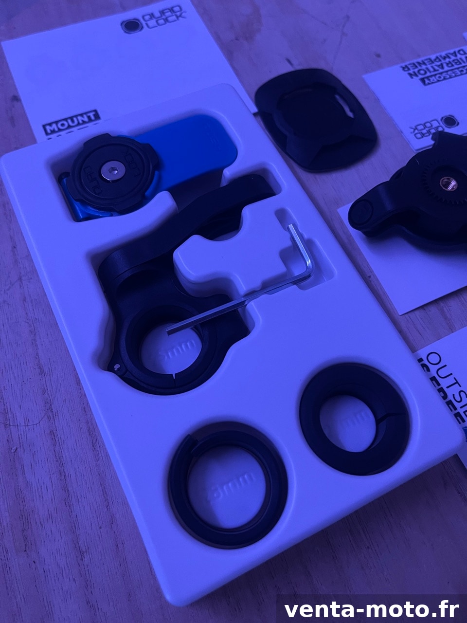 Quadlock support moto
